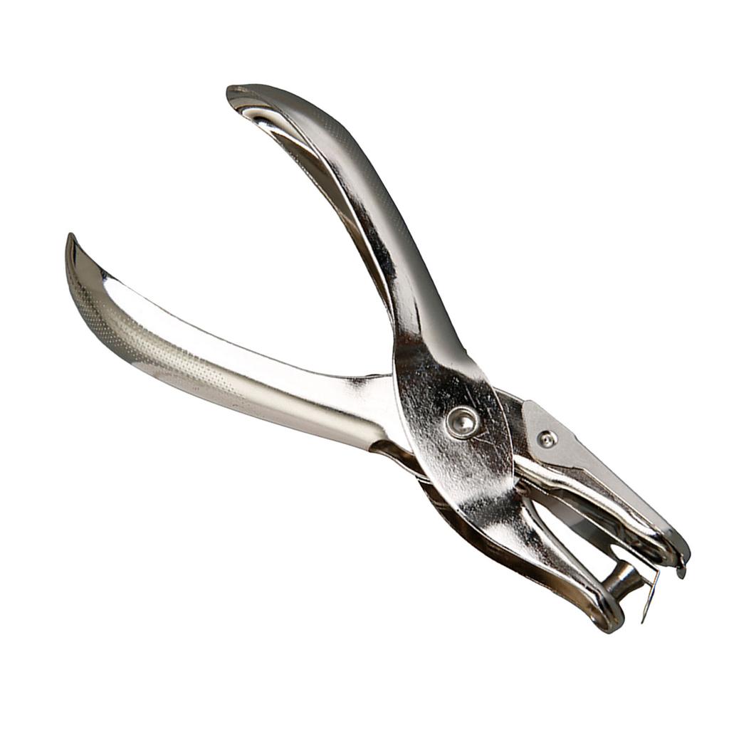 Hole Punching Pliers Nickel Plating Process Burrs Free Silvery Comfortable Handle Portable Punch