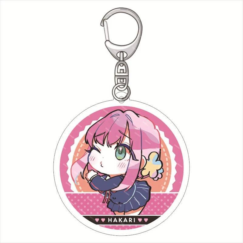 100 Filles Qui Vous Aiment Super Super Porte-clés Dessin Animé Anime Personnages Acryliques Yoshimoto Shizuka Eiai Nano Porte-clés Pendentif Bijoux pink
