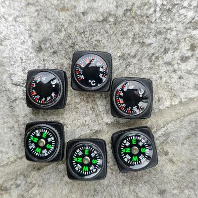 Paracord Keychain Bracelet with Compass and Celsius Thermometer