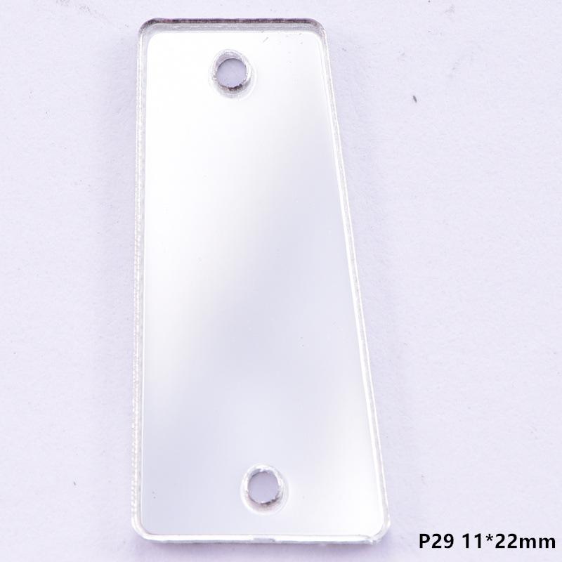 Acrylic Hand Seam Drill, Flat Bottom Special-Shaped Mirror Diy Clothing Decoration Jewelry Mirror Accessories Seam Drill