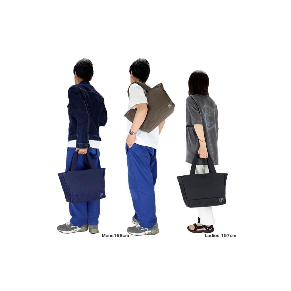 Porter MOUSSE Tote Bag by Yoshida A4 Size Compatible (M) Kaban, (Black)