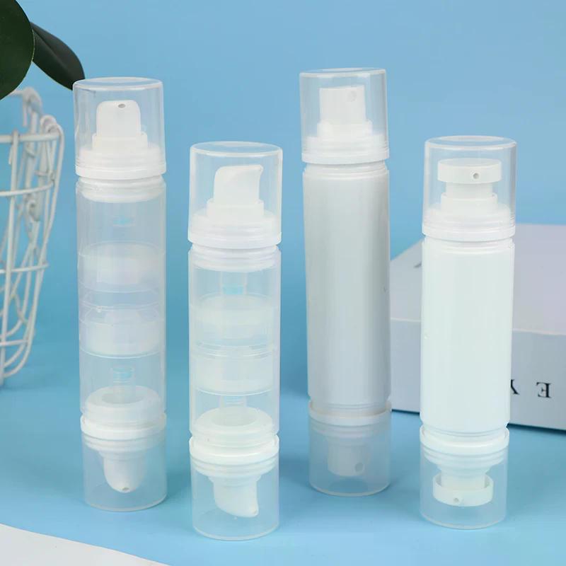 Double Headed Vacuum Press Spray Bottle Refillable Packaging for Cream Gel Makeup Cosmetics Vacuum Press Type Spray Container