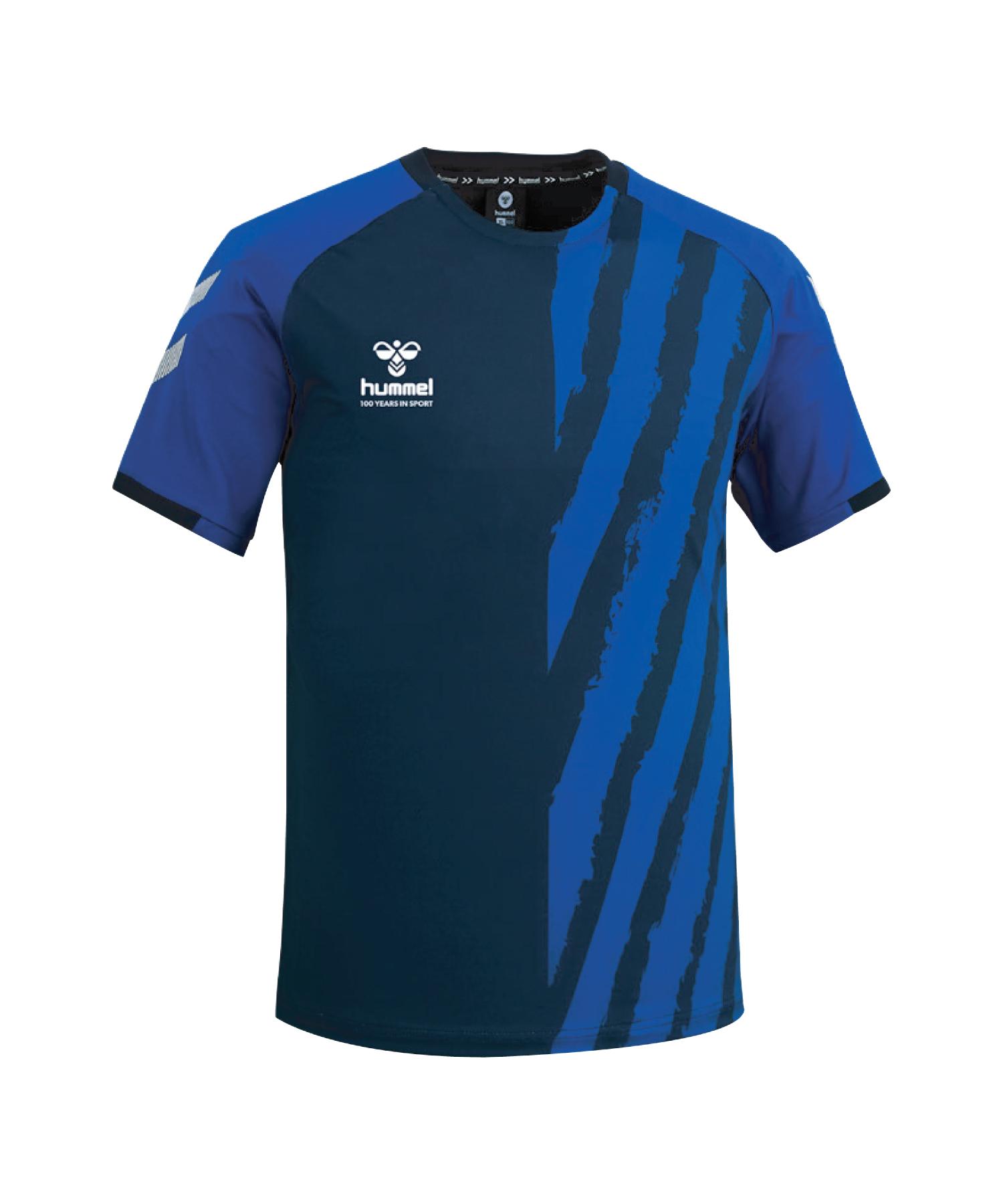 Hummel Functional Graphic Short Sleeve Tee - Blue (Hm-2859) L
