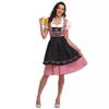 Oktoberfest Ethnisches Stil Bierkrug-Mädchen Kostüm Kleid Set