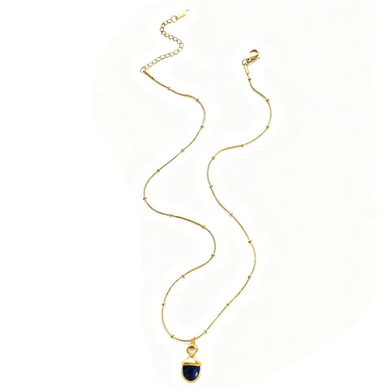 

Pinecone Charm Necklace Stainless Steel Minimalist Jewelry For Daily Wear Fashionable Layering Accessory