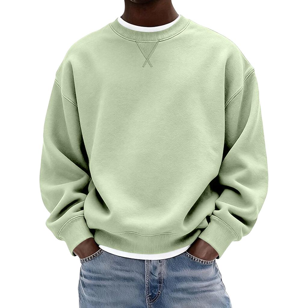 Men's Neck Sweatshirt for Winter Casual Daily Wear Pullover
