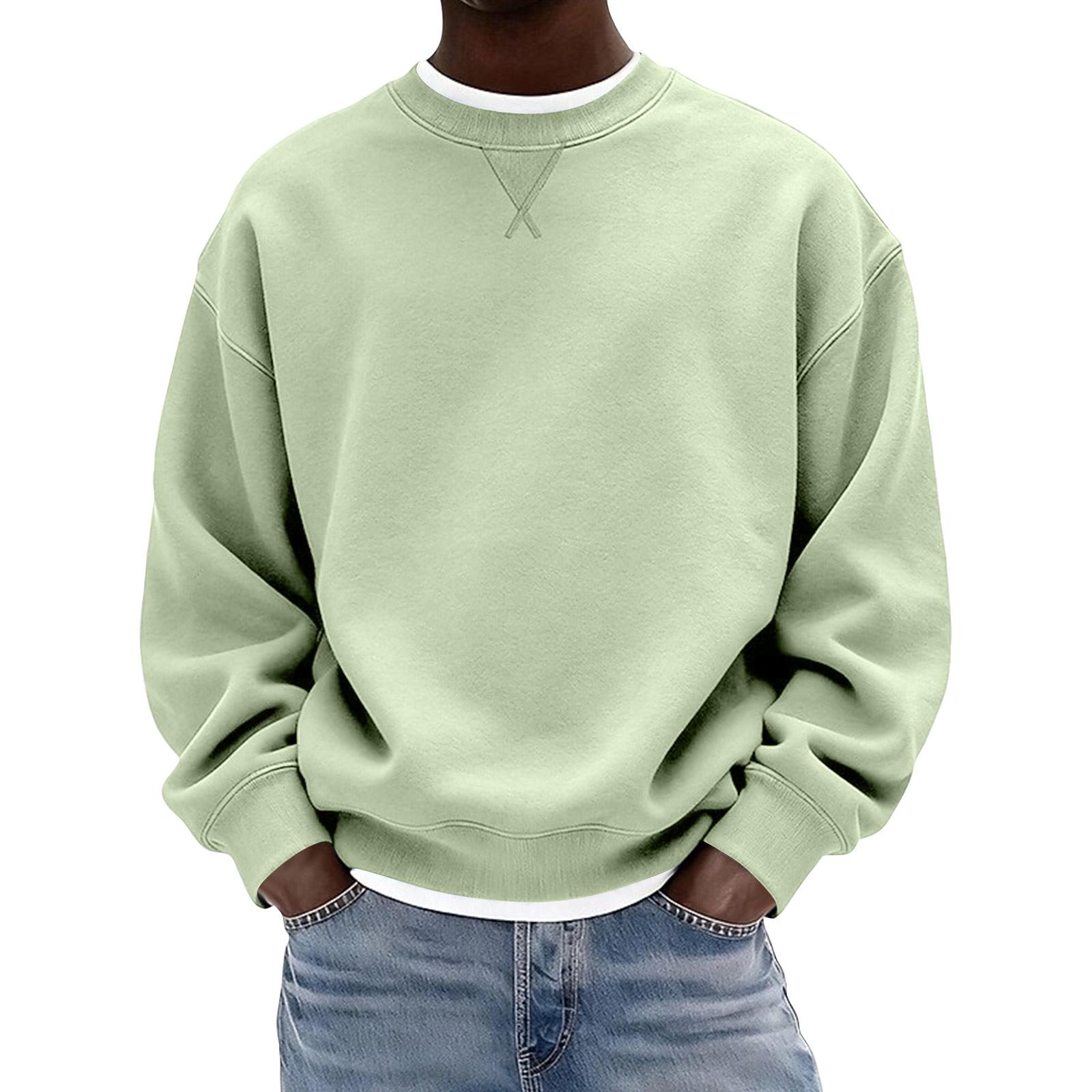 Herren Halbsweatshirt für Winter Freizeit Tägliche Kleidung Pullover XXXXXL hellgrüne