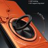 For Samsung Galaxy S25 FE Magnetic Case Ring Holder Foldable Kickstand TPU PC Phone Cover with Camera Lens Slider
