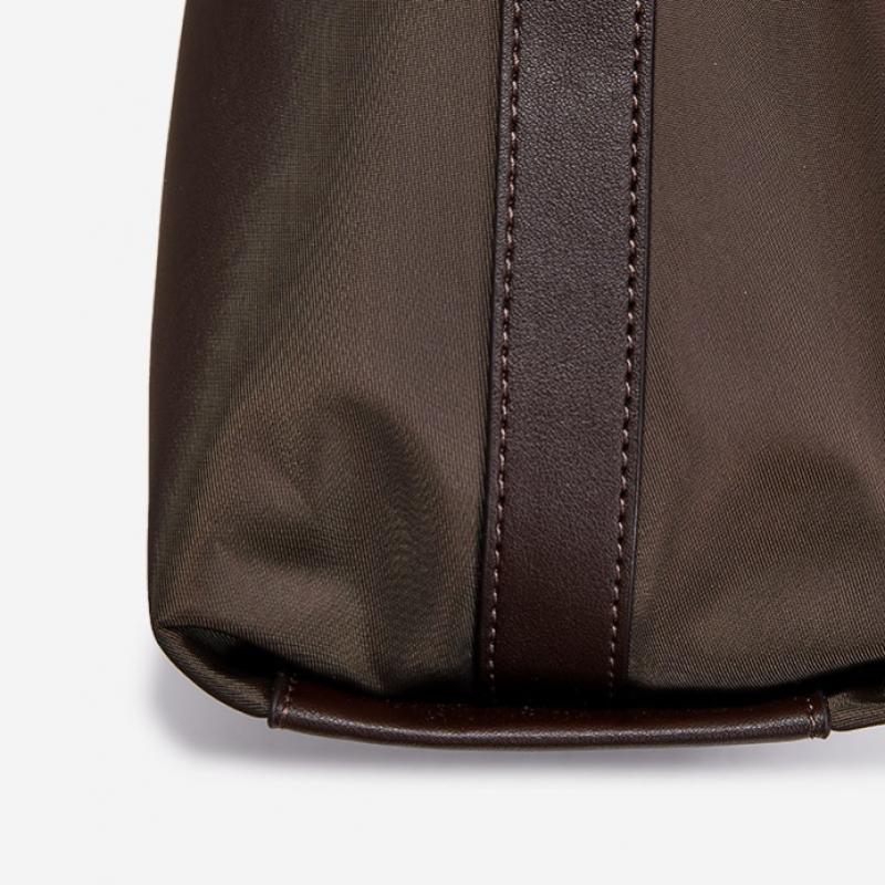 By Esquire Women Nylon Shoulder Bag Brown