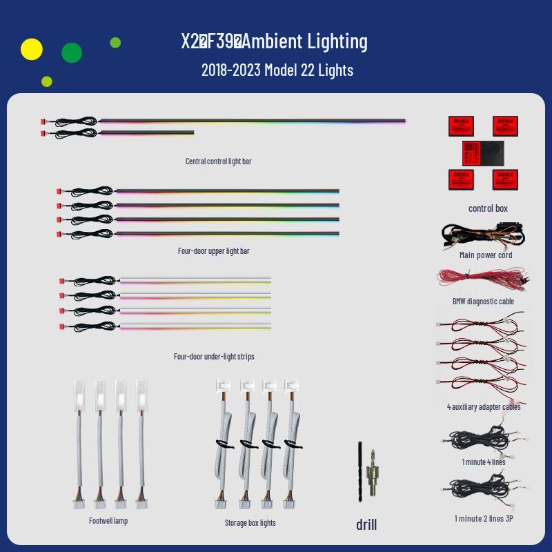 BMW X2/F39 Ambient Lighting Kit (2018-2023)
