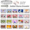 Colorful Art Printing Daisy Sunflower Tulip Rose Flowers Italian Charm Links Fit 9MM Stainless Steel Bracelet DIY Making Gifts