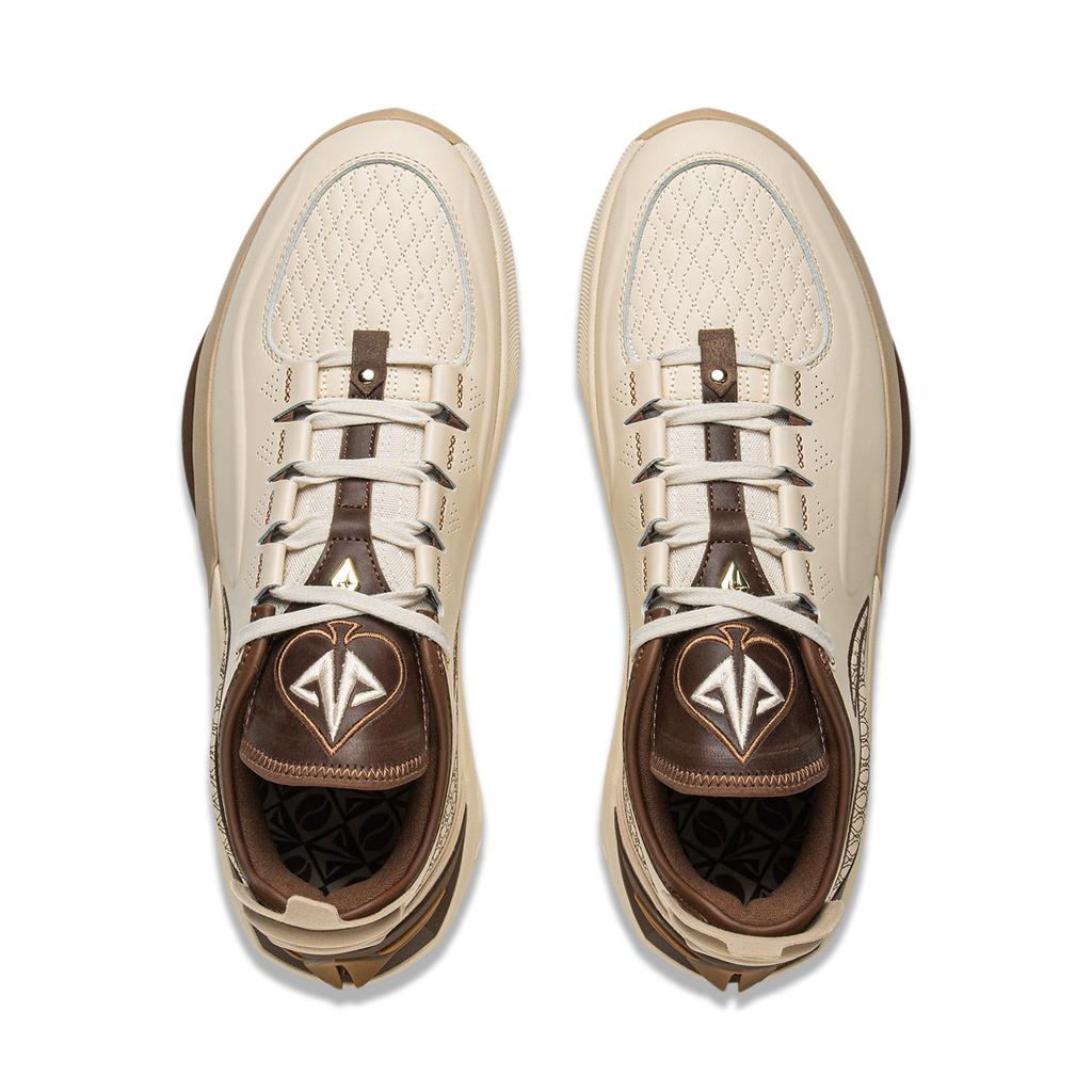 Li-Ning JB3 Coffee Men Sneakers Cream Light-Brown Dark-Brown ABAU107-3