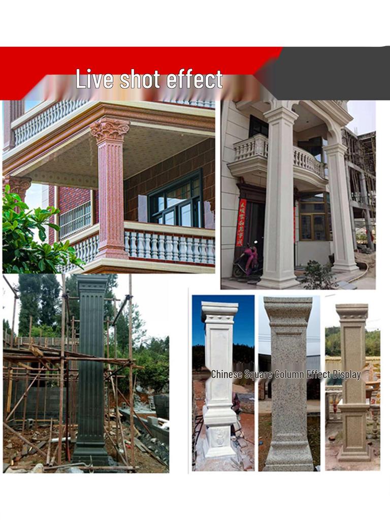 European Villa Courtyard Roman Column Base for Exterior Wall Decoration
