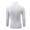 Casual Men Autumn Solid Color Turtle Neck Ribbed Twist Sweater Bottoming Shirt