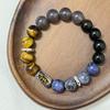 Natural Stone Beaded Bracelet for Men 12mm Round Beads Strand Bangle DIY Semi Precious Gemstone Jewelry Gifts