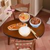 1/12 Scale Chinese Dishes Food Models for Dollhouse Miniature Kitchen Decoration DIY Dolls House Dining Room Ornaments