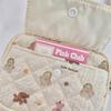 Cute Cartoon Floral Quilted Multi-Functional Storage Organizer & ID Card Holder with Key Coin Purse