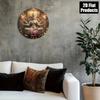 2D Flat Guanyin Round Metal Wall Art Decor For Bar Kitchen Cafe Office Halloween Holiday Gift