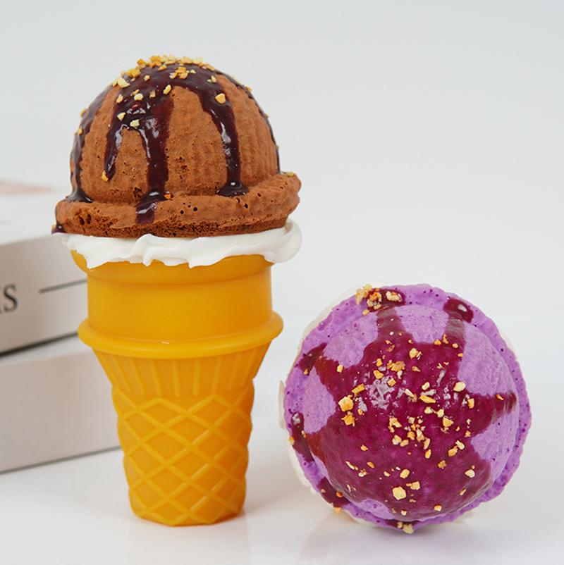 Simulation Ice Cream Model Artificial Cream Sweet Cone Fake Food Dessert Shop Window Ornaments Photography Props Party Supplies