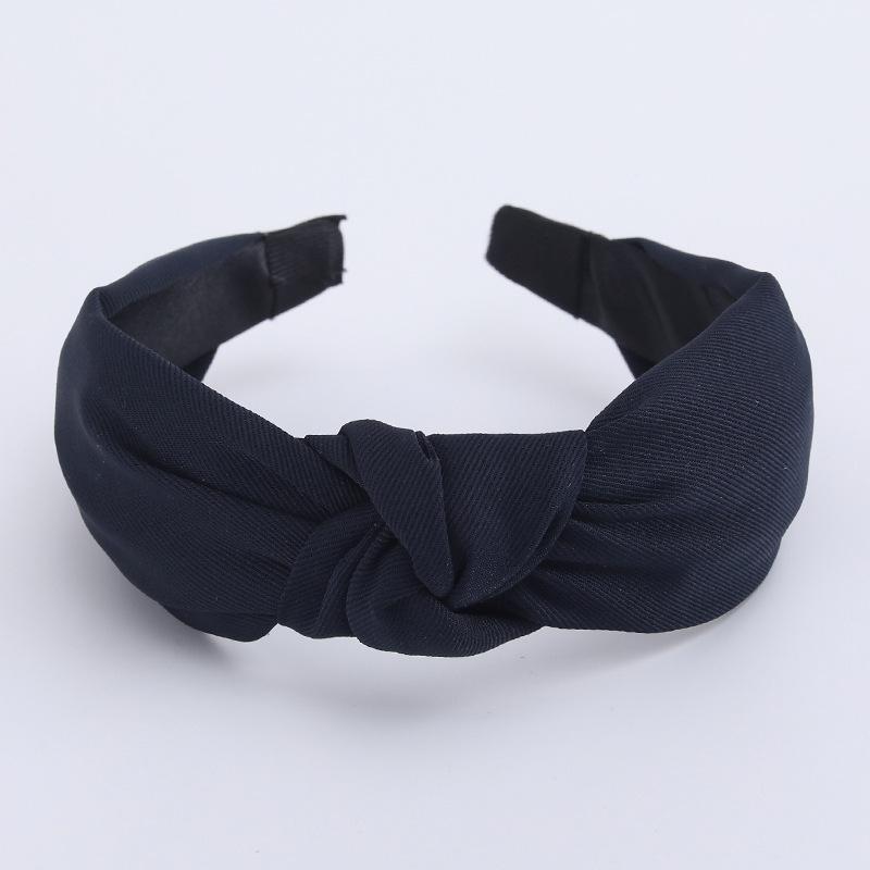 Minimalistische Damen Stirnbänder Einfarbiges Köpergewebe Geknotete Haarbänder für Damen Mädchen Lässig Einkaufen Reisen Kopfschmuck Accessoires