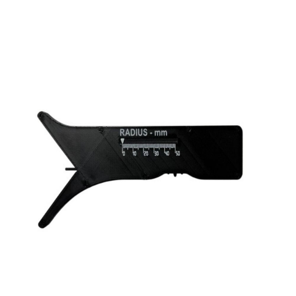 1:1 Proportional Slide Radius Measuring Tool 4mm-100mm Diameter 2mm Radius Radius Measurement Instrument Portable 3D Printing