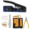 Multifunctional 6P 8P Wire Cable Crimper Stripper Cutter Pliers Network Cat5e Cat6 Cat7 Rj45 Pass EZ Crimping Tool Novelty Gift