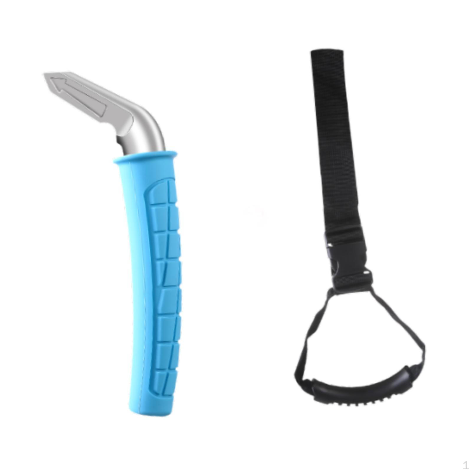 

Ручка двери автомобиля для пожилых людей, подлокотник, эргономичный портативный поручень для автомобиля 1x Blue with Strap