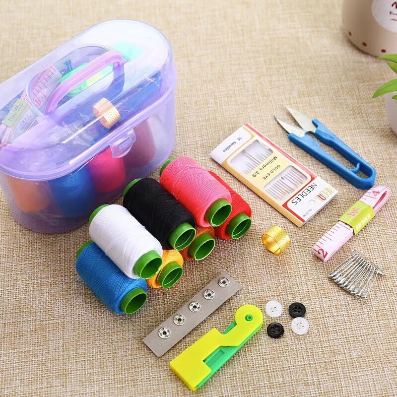 Portable 10-Piece Household Sewing Kit
