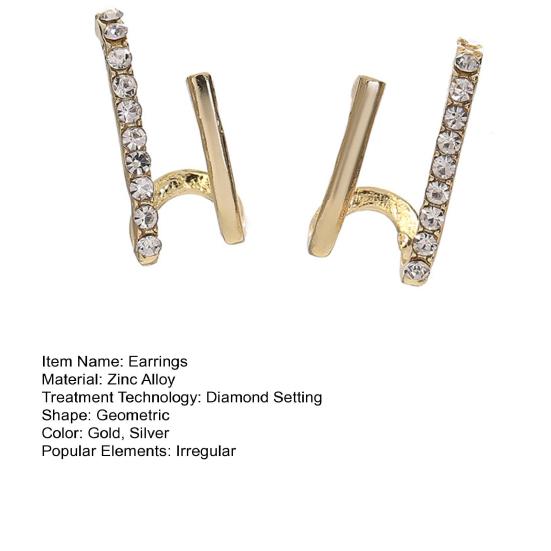 Twist Stud Earrings for Single Piercing Tiny Spiral Huggie Faux Double Hoop Earrings Illusion Earrings