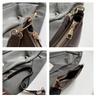 Solid Color Croissant Casual Embossed Shoulder Bag - 2025 Trend Autumn/Winter Fashion