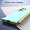 AG Frosted Backplate Plated Bezel Spring Hinge Glass Protector Case For Samsung Z Fold 7 Fold Special Galaxy Z Fold 6 5 4 Cover