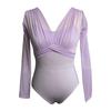Ballet Leotard With Long Sleeves Women Girls Dance Practice Performance Winter