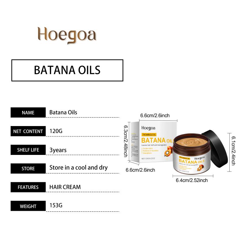 Natural Batana Oil Hair Deep Moisturizing Scalp Care Healthier Fuller Hair For Daily Home