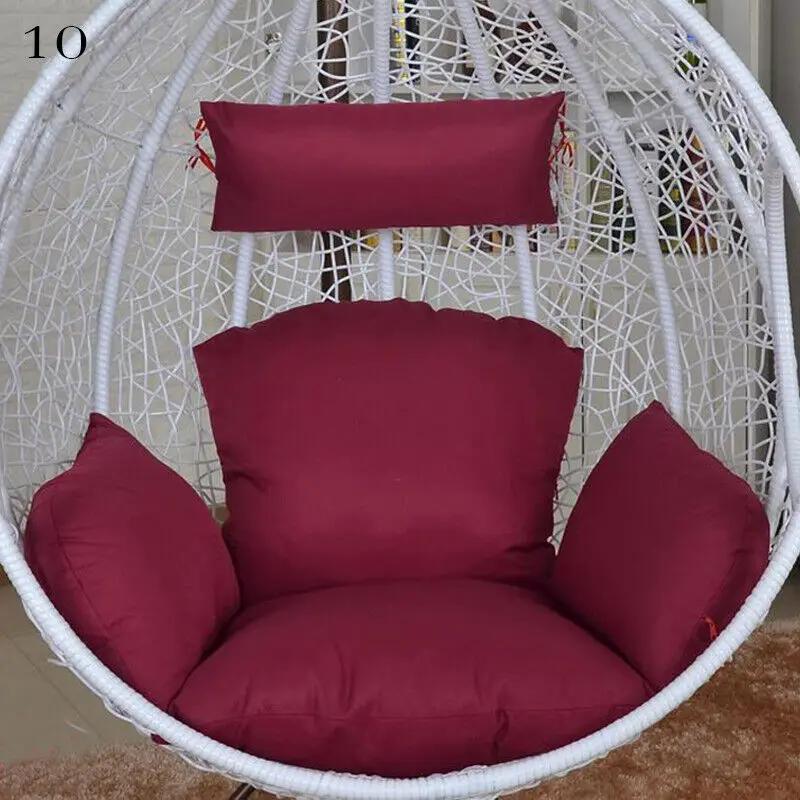 Hanging Swing Egg Chair Cushion Cover Patio Large Round Papasan Pad Detachable Garden Lounger Cushion Cover  (No Filling)