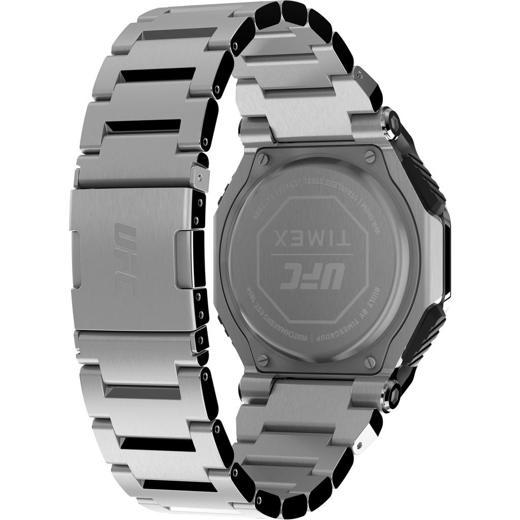 TIMEX UFC Watch Quartz 10 ATM Water Resistant Mineral Glass Silver Dial TW2V84700 Men's