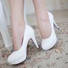 Scarpe da Sera Donna con Plateau, Punta Tonda, Tacco Alto a Spillo