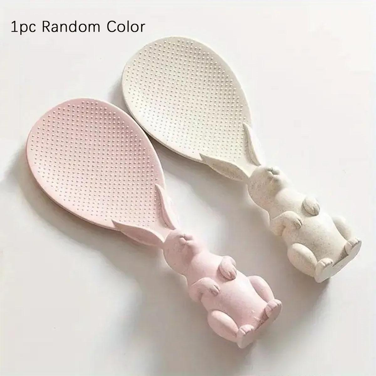 

Home kitchen non stick upright plastic rice spoon, perfect for every cooking, cute rabbit shaped kitchen utensils, kitchen tools