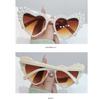 Heart-shaped Design Cat Eye Eyewear UV400 Protection Beach Party Sun Glasses  Women