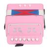 7-Key Button Accordion for Kids, Educational Instrument for Practice and Stage Performance, Beginner Accordion (Rose)