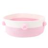 Cat Scratcher Bed Basket Cotton Rope Hand Knitting Stylish Look Cat Sleeping Bed Scratching Mat for Home Indoor