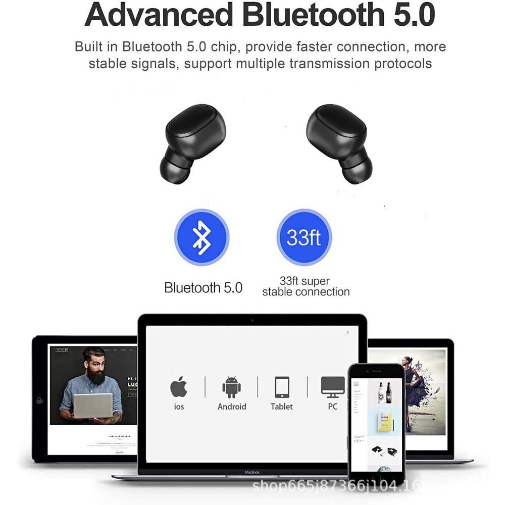 E6S Bluetooth Headset Digital Display Bluetooth Headset Mini Sports Earbuds