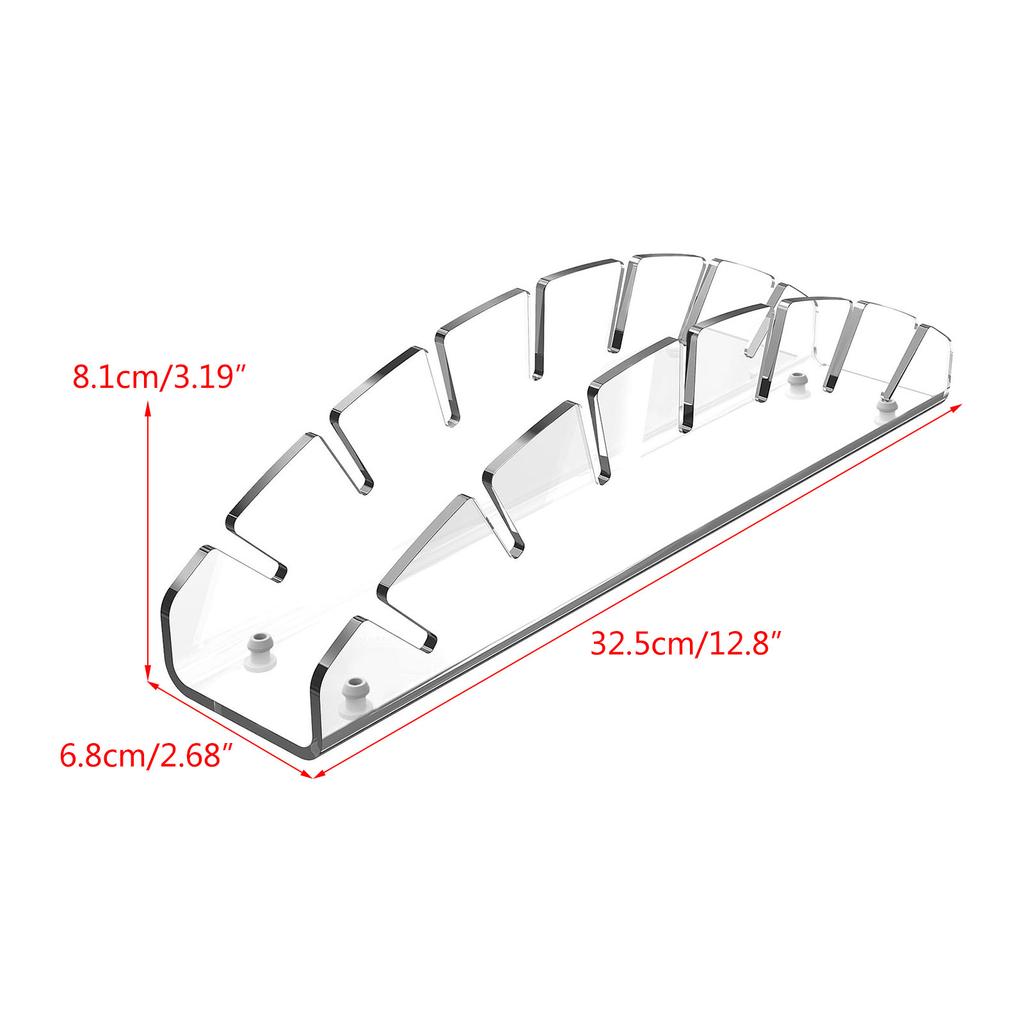 Hat Rack for Baseball Caps Acrylic Hat Display Stand Storage Holds Up to 7 Caps Showcase for Bedroom Closet Dresser Home