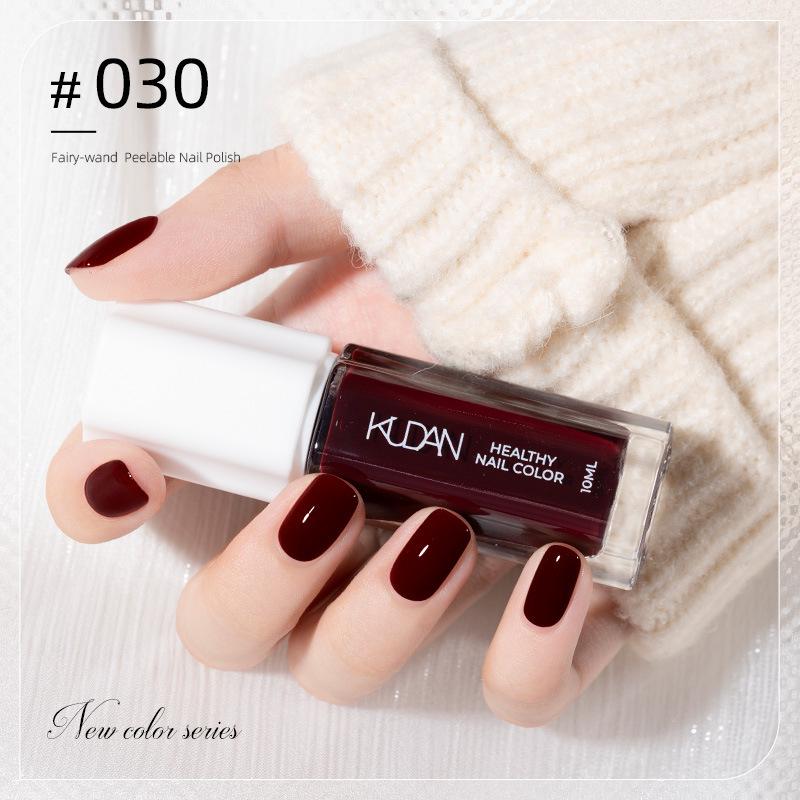 2023 No-Bake Quick-Dry Black Peelable Nail Polish - Autumn/Winter Salon Colors