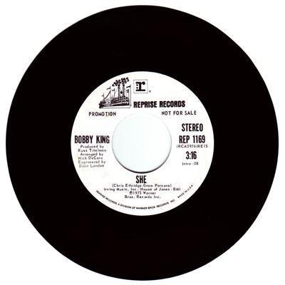 

7inch Record BOBBY KING She REP1169PROMO Reprise Records 1973 US SoulFunk Used
