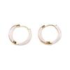 Trendy Elegant Exquisite Simple Vintage Circle Hoop Ear Buckle Women Jewelry Korean Style Earrings Enamel Oil Drop Earrings