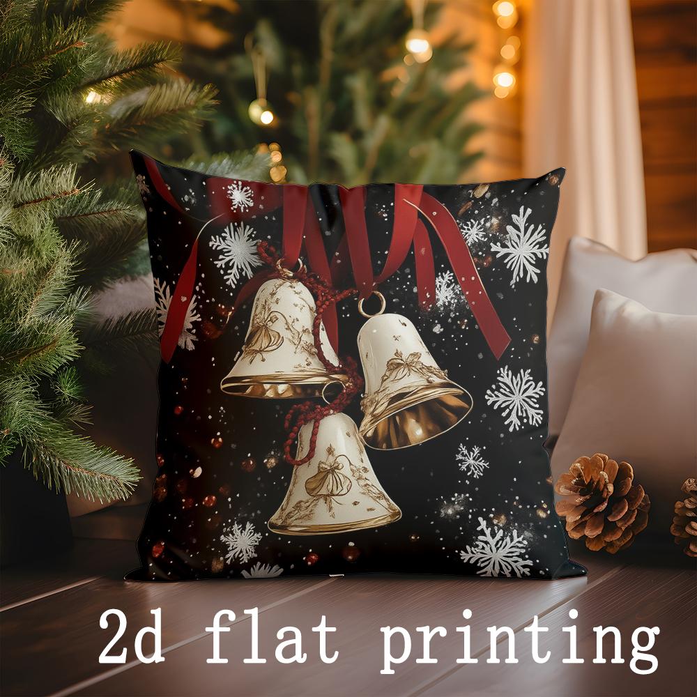 

Home Decor Christmas-themed Decorative Pillow Covers Pattern Cushion Cover Suitable for Sofa Bedroom Car Pillow Cover 16x16Inch