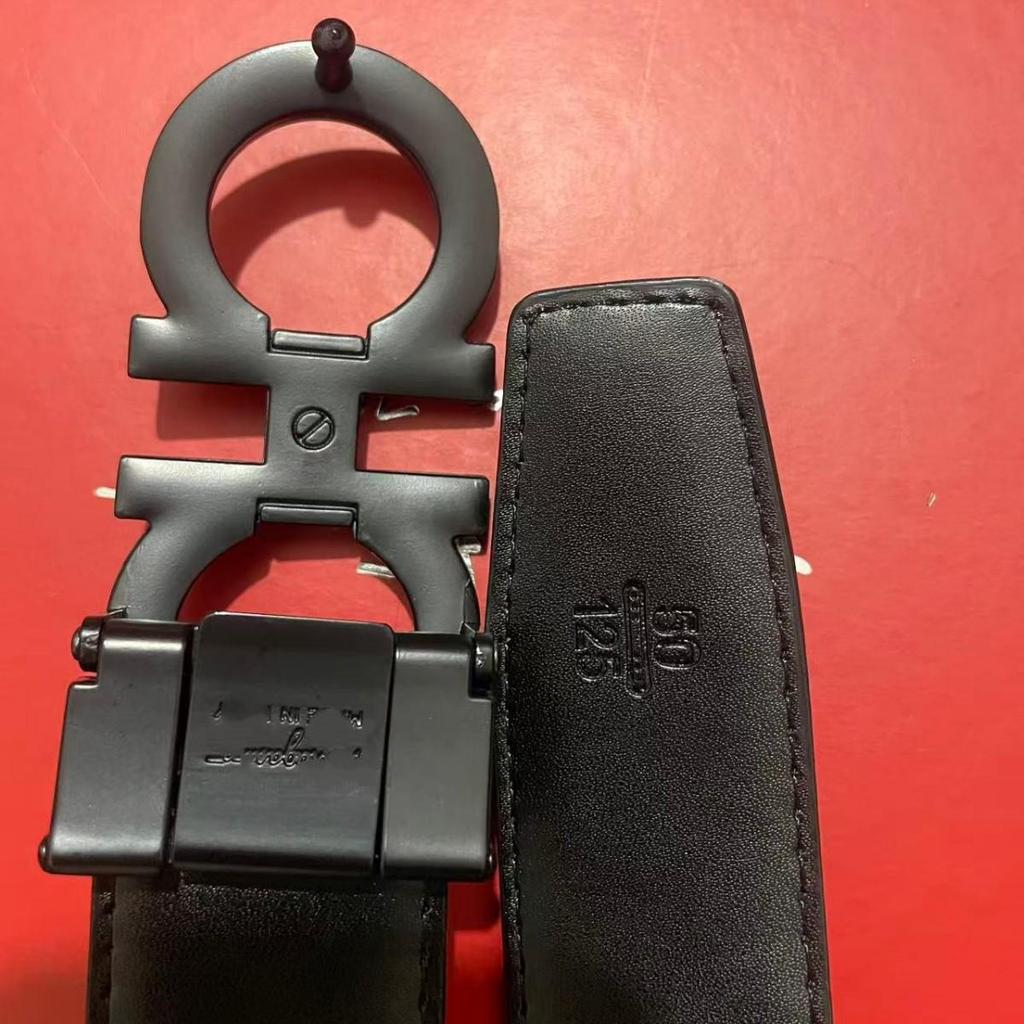 Modern Men's Leather Belt - Genuine Cowhide for Casual and Trendy Wear