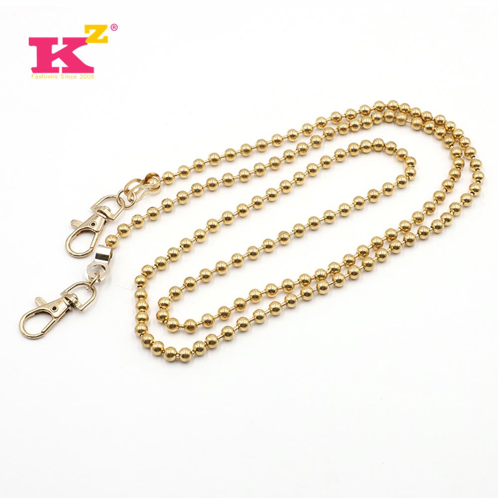 

Срібний ланцюжок із бісером через плече та ремінь для жіночої сумки через плече