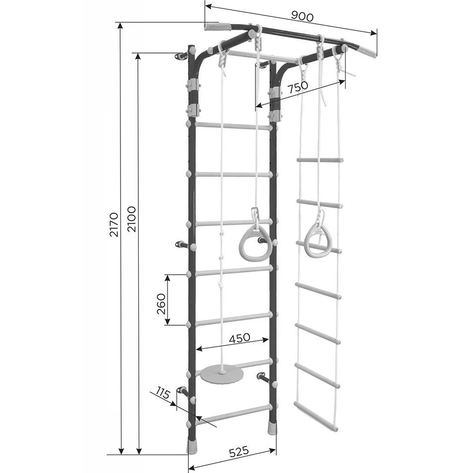 Gymnastic ladder Gamma Pastel 2 - pink