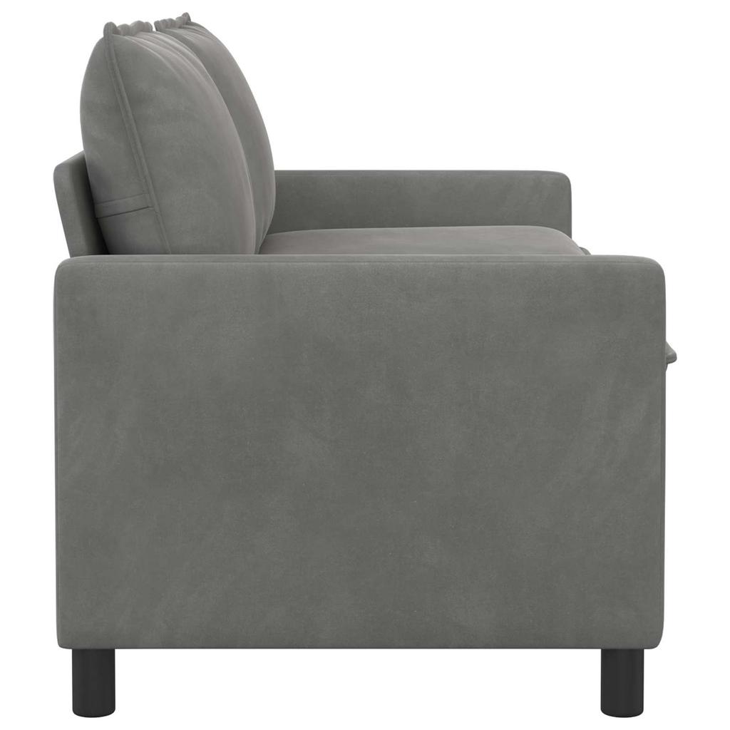 Sofa Dark Grey 156 x 81 x 87.5 cm Velvet